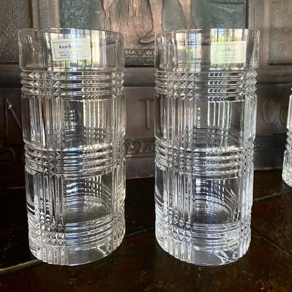 Ralph Lauren Dining Ralph Lauren Glen Plaid Lead Crystal Highball